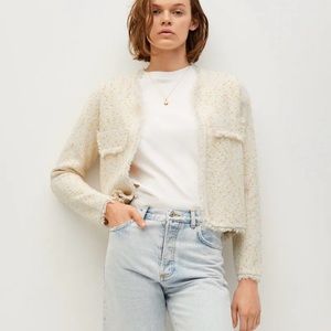 MANGO tweed cardigan - NWT